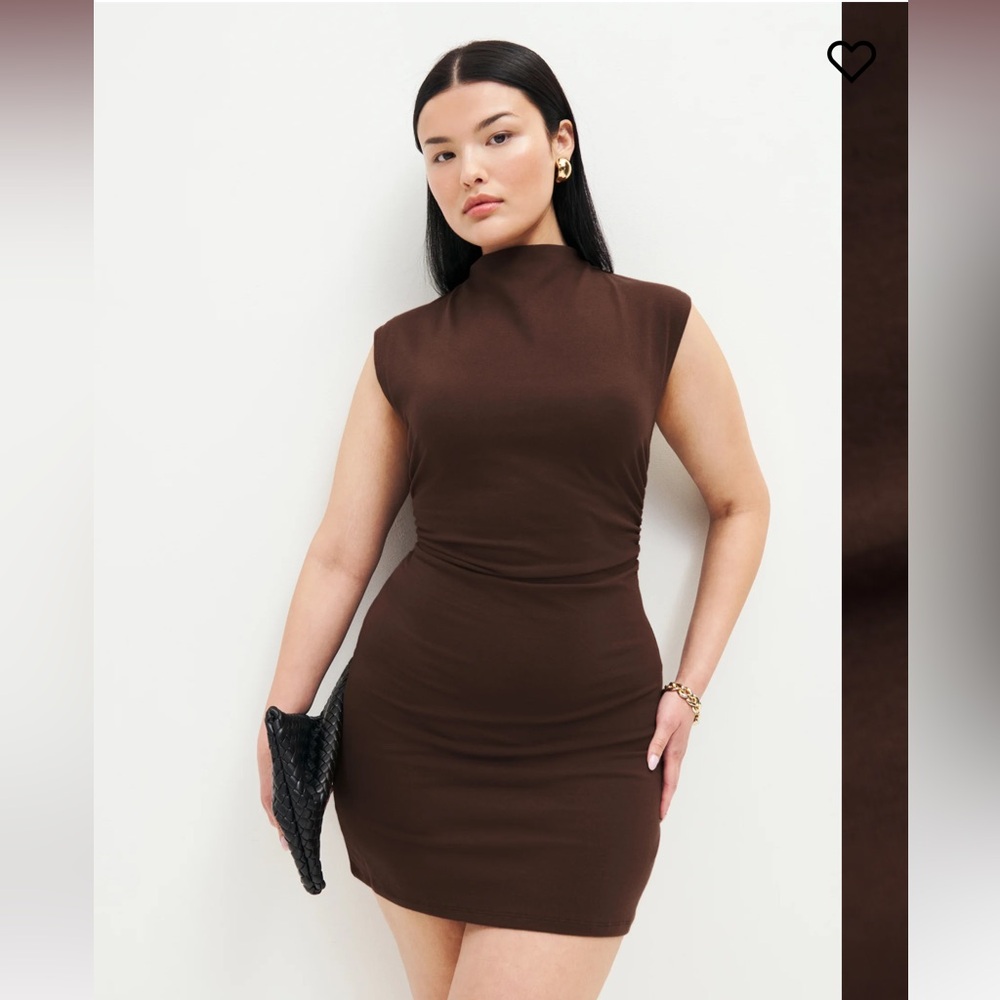 Reformation Alden Dress brown